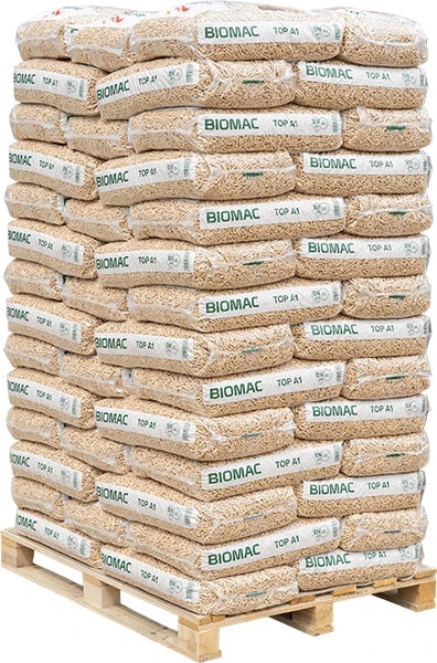 bancale pellet biomac top – 70 sacchi da 15 kg